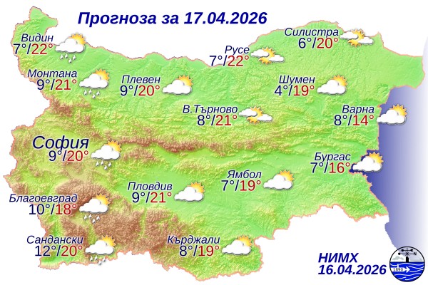 Ето какво ще бъде времето днес