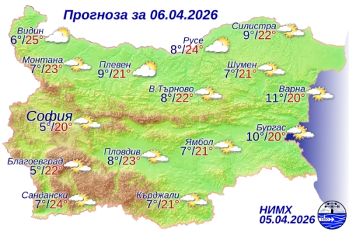 Ето какво ще бъде времето днес