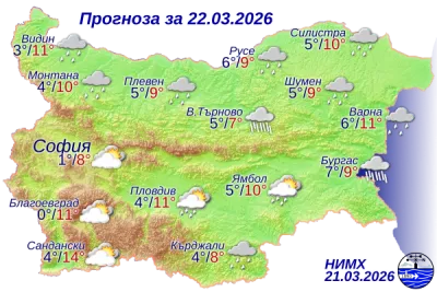Ето какво ще бъде времето днес