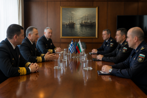 Вицеадмирал Димитриос Катарас посети Варна за разговори с ВМС