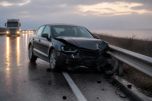 22-годишен с Audi A3 удари мантинела на пътя Варна – Бургас