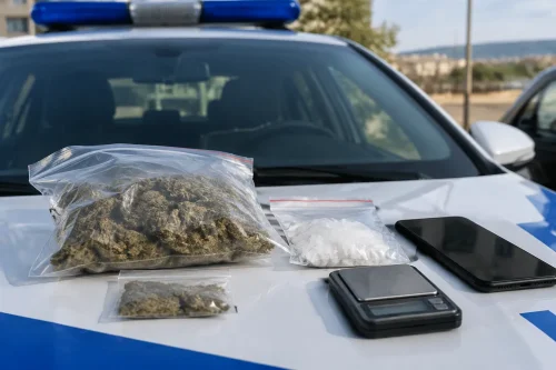Полицията във Варненско задържа двама мъже с марихуана и метамфетамин