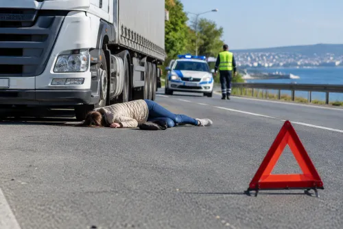 Камион блъсна жена на крайезерния път във Варна