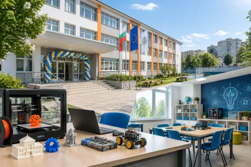 ОУ „Добри Чинтулов“ откри ремонтирана база и STEM център