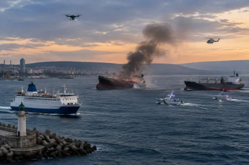 Maritime.bg: Дронове атакуваха два кораба край Бяла