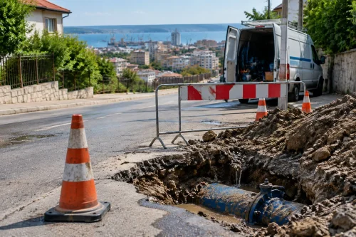 Две аварии спряха водата във Варна до 14:00
