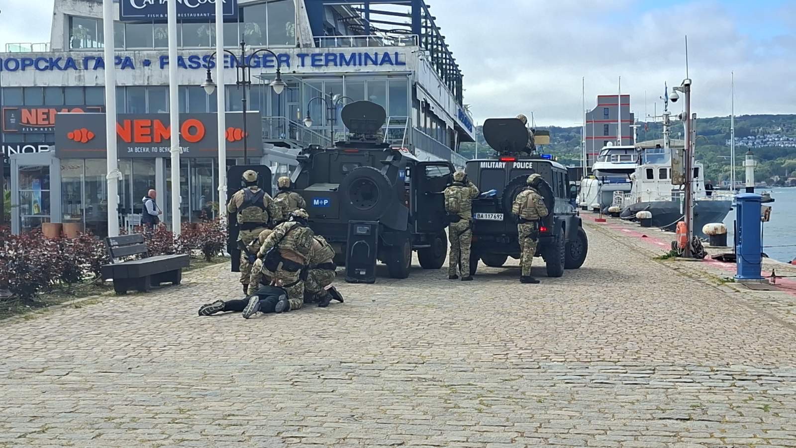 Антитерористично учение блокира Морска гара Варна