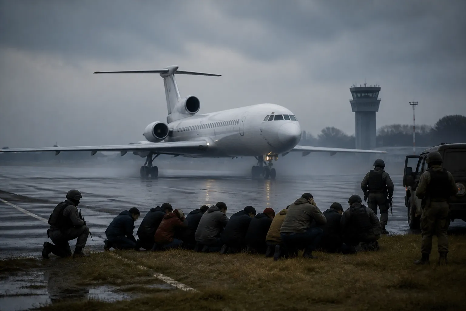 Ту-154 на „Хемус Ер“ каца във Варна и спасява 150 заложници