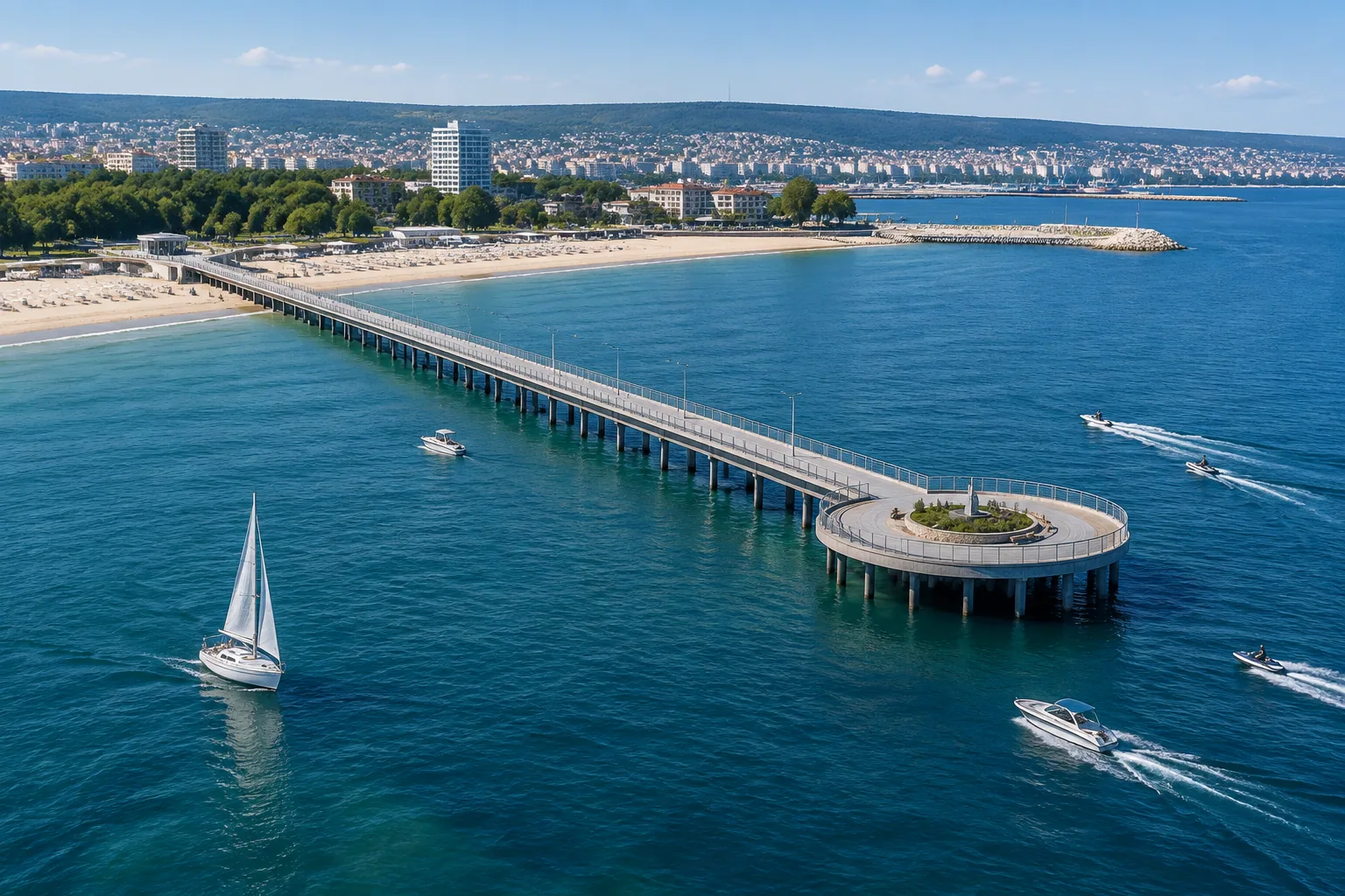 Община Варна проектира нов мостик: 169 м навътре в морето