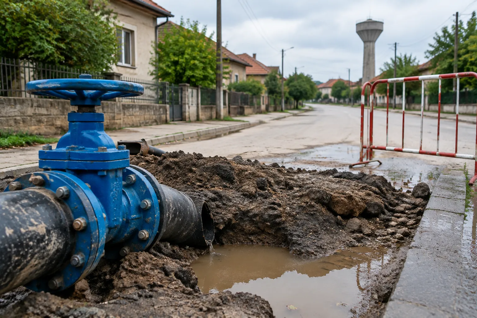 Авария спря водата в Старо и Ново Оряхово до 14:00