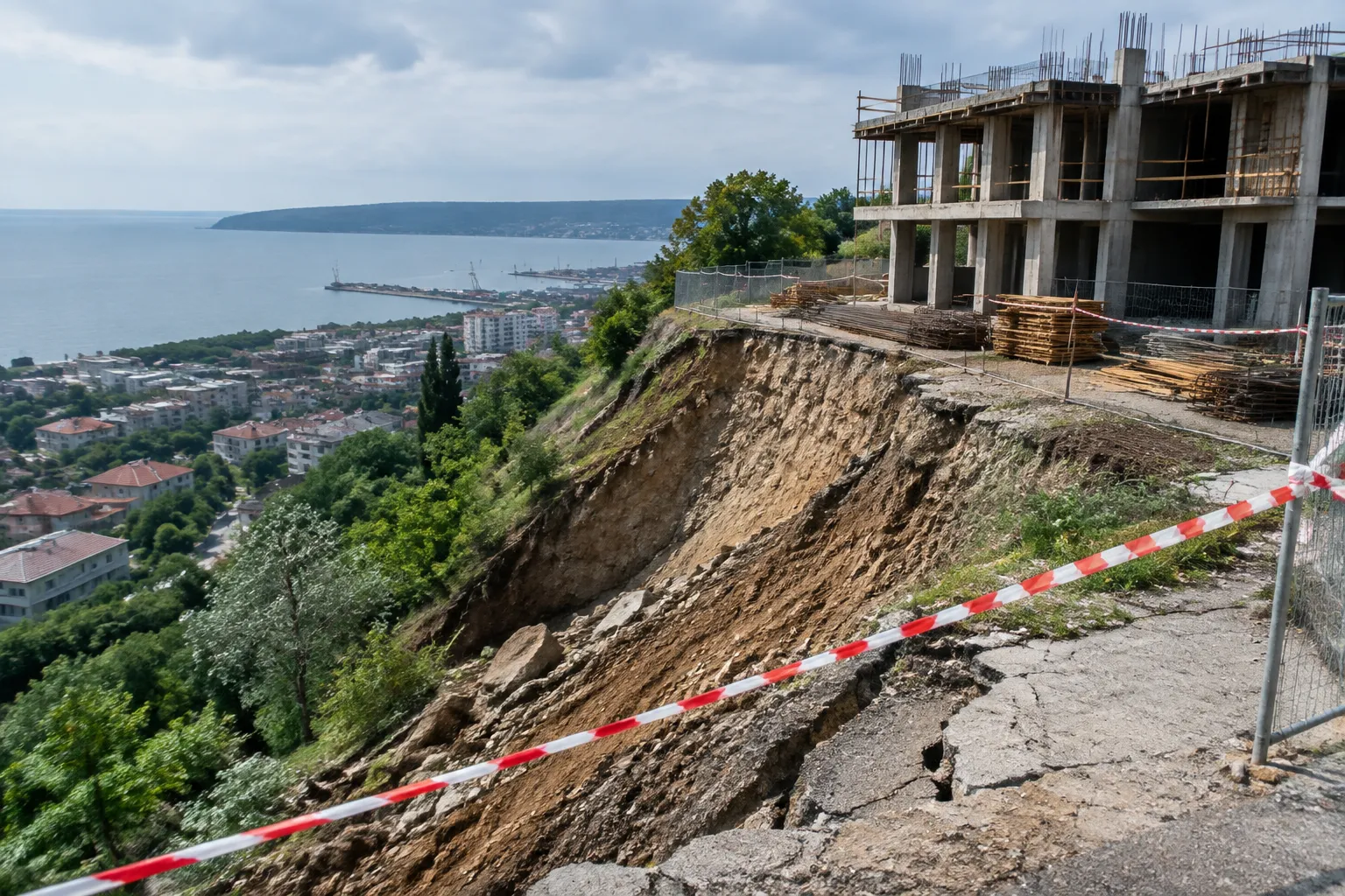 Коста Стоянов поиска спиране на строежа край свлачище в „Аспарухово“