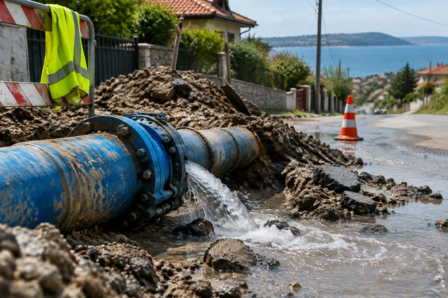 Авария спря водата в част от варненския квартал „Галата“
