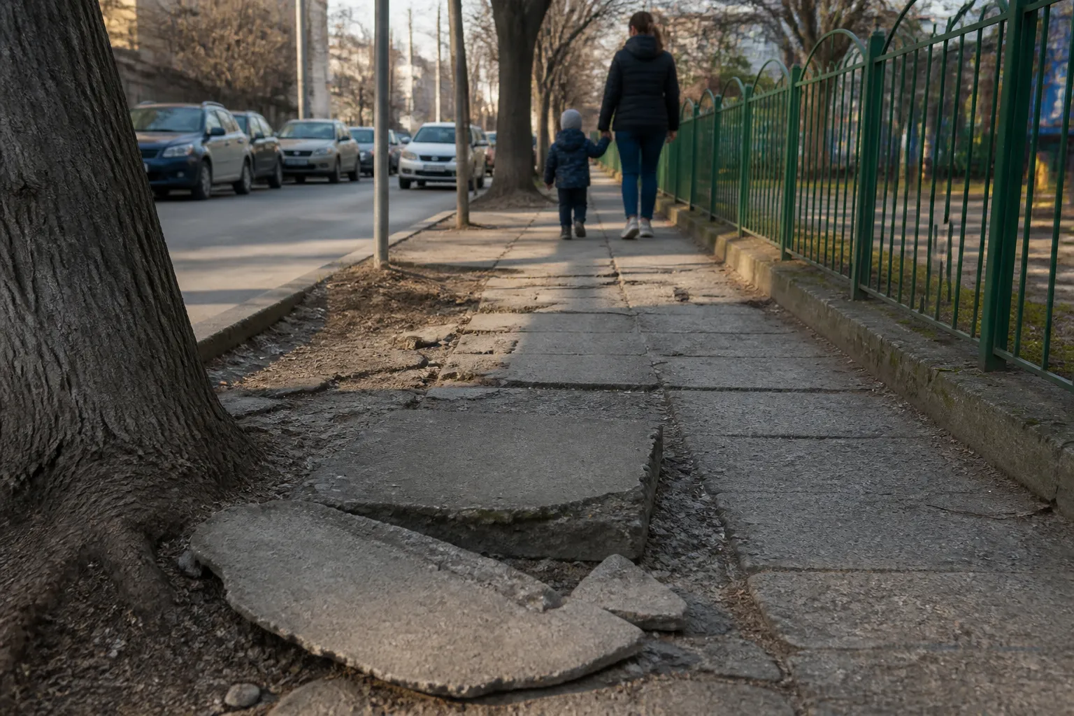 Варненска майка алармира за опасен тротоар до ДГ „Палечко“