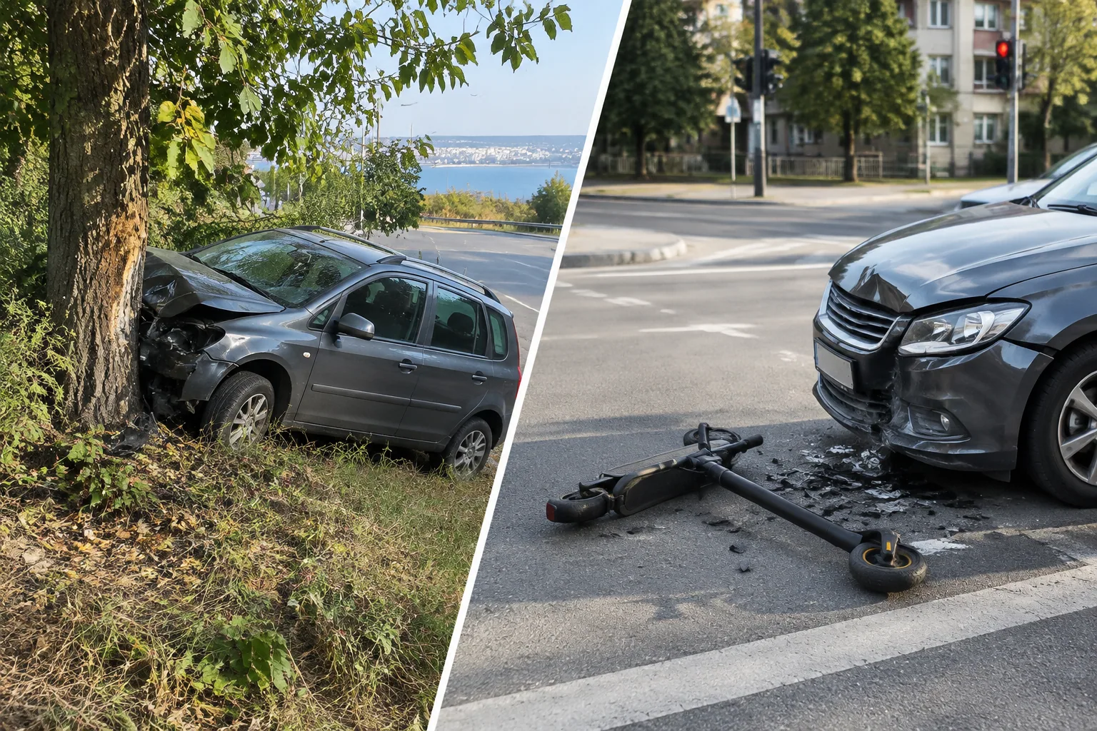 ОДМВР-Варна: Двама пострадаха при катастрофи край Варна и в Провадия