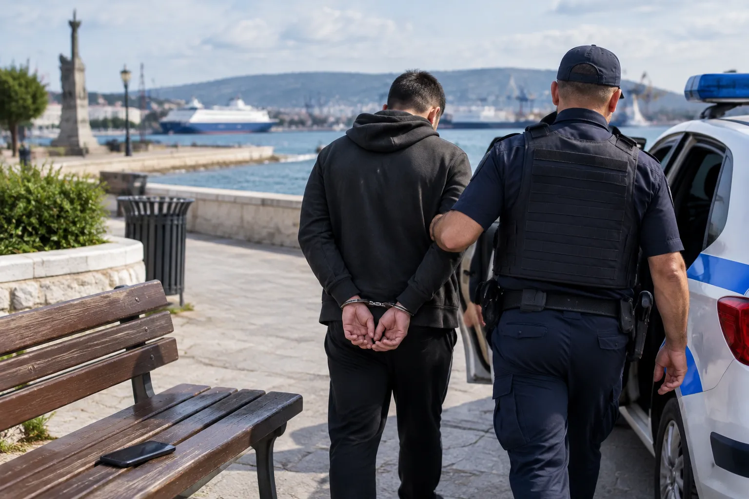 Полицията във Варна арестува мъж за кражба на телефон от турист