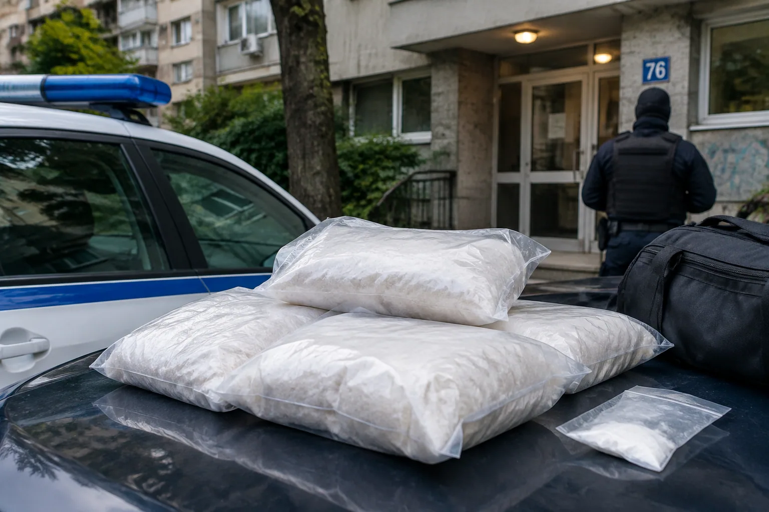 ОДМВР-Варна задържа мъж с над килограм фентанил