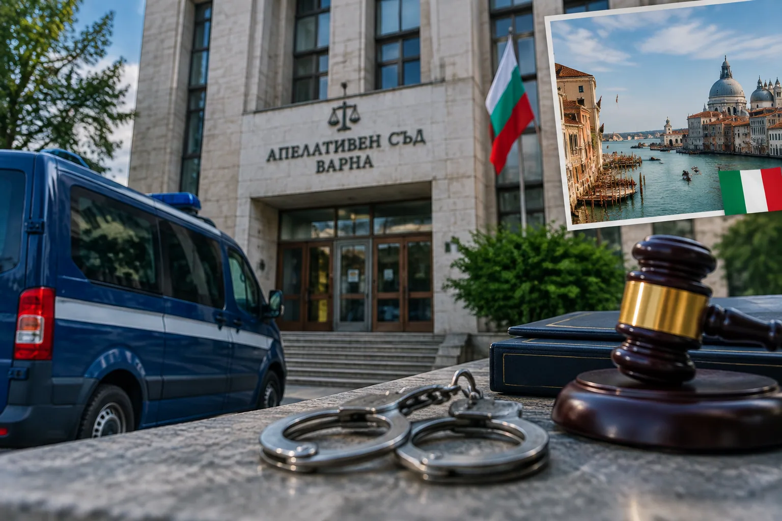 Апелативният съд във Варна остави в ареста издирван от Венеция българин