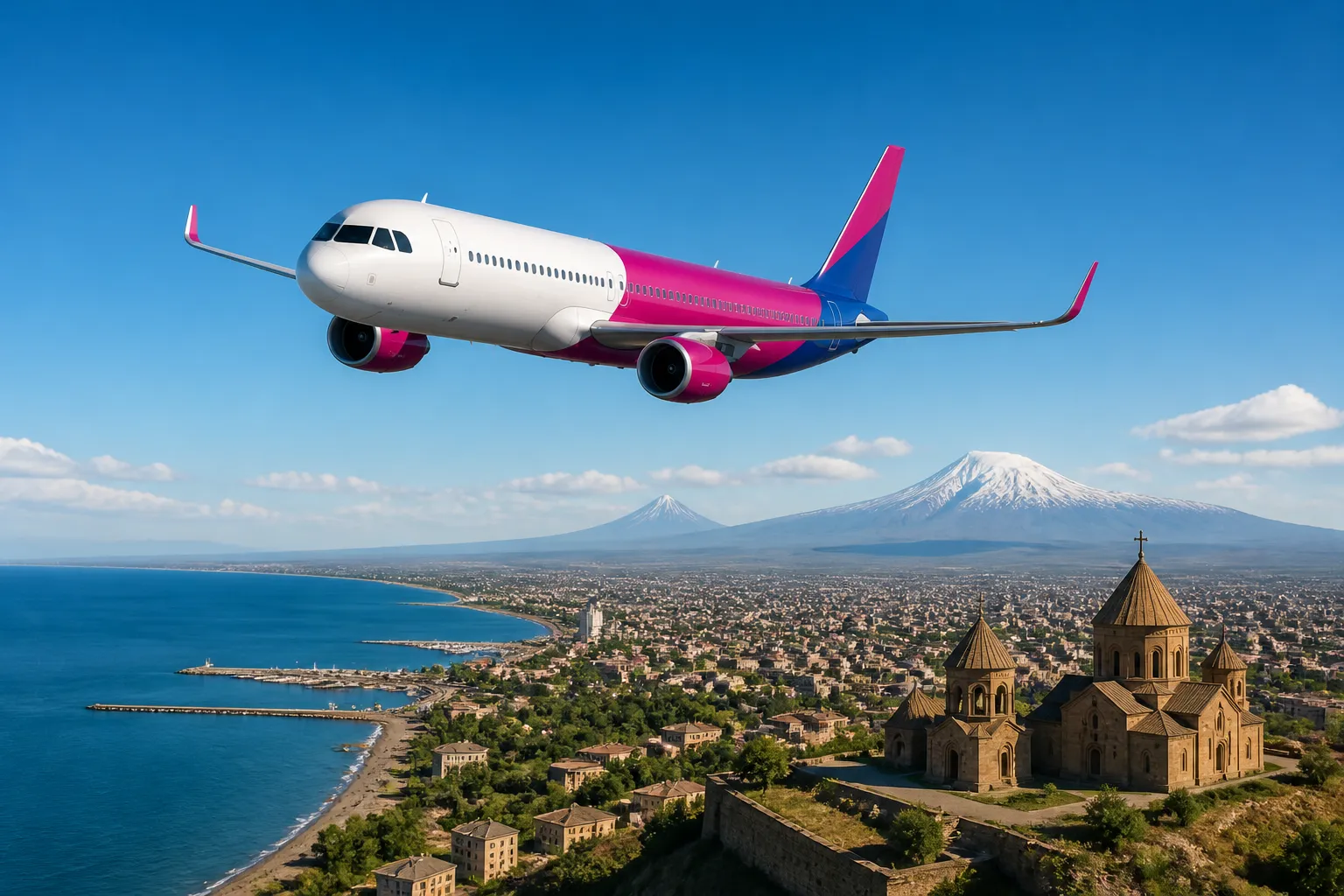 Wizz Air пуска директна линия Варна–Ереван от 6 юни