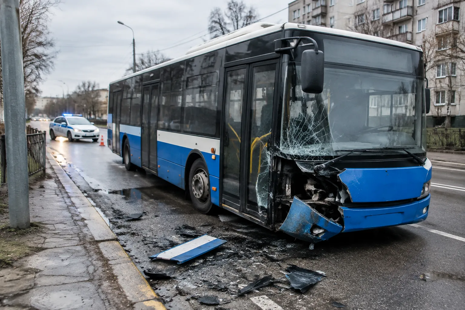 Автобус от градския транспорт катастрофира във Варна, район „Трошево“