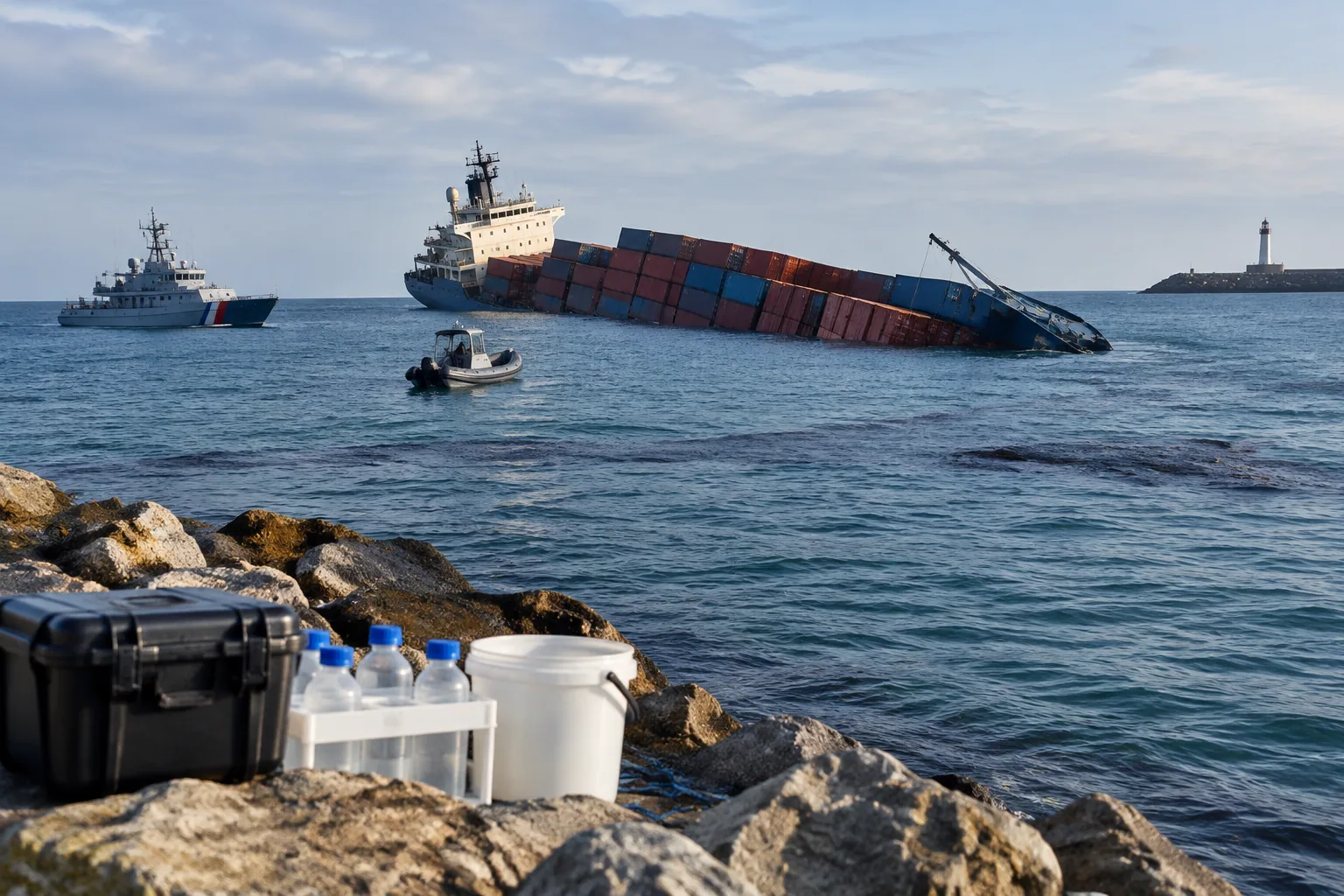 Корабът CONTSHIP JET потъна край Шабла, чакат проби