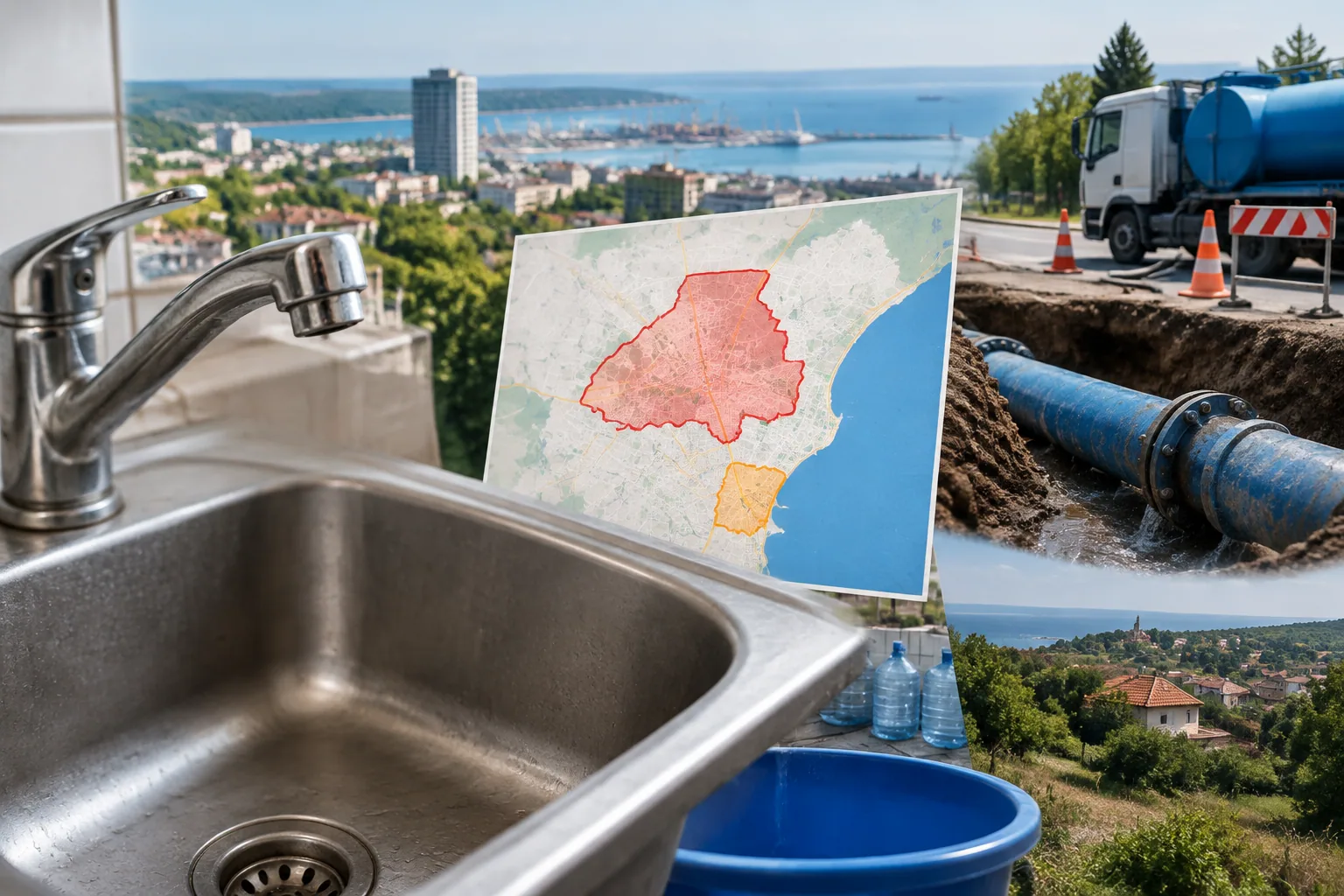 ВиК-Варна спира водата в части от града и областта