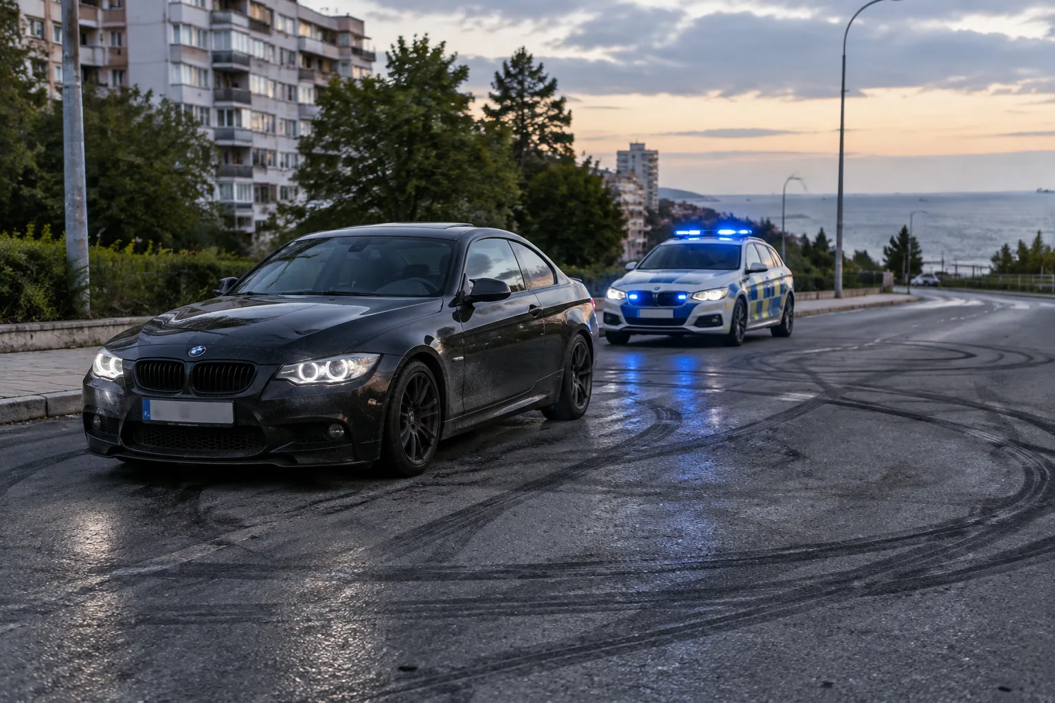 Полицията във Варна арестува 20-годишен за дрифт в „Чайка“