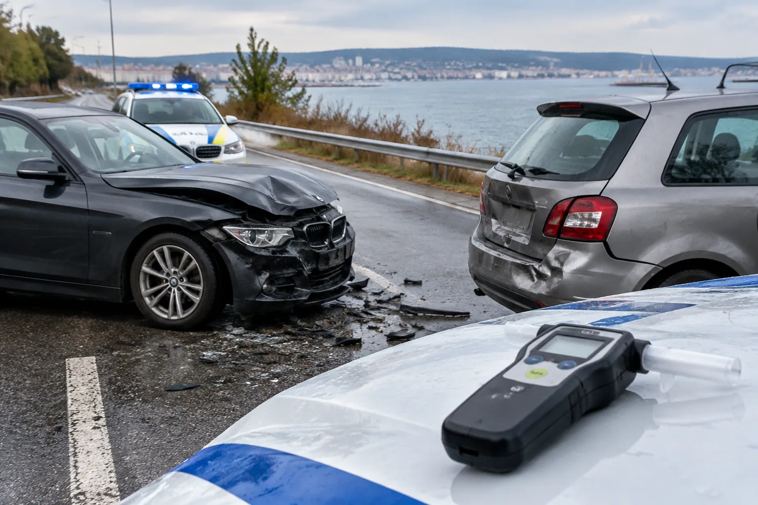 Пиян шофьор с 1,38 промила предизвика катастрофа във Варна