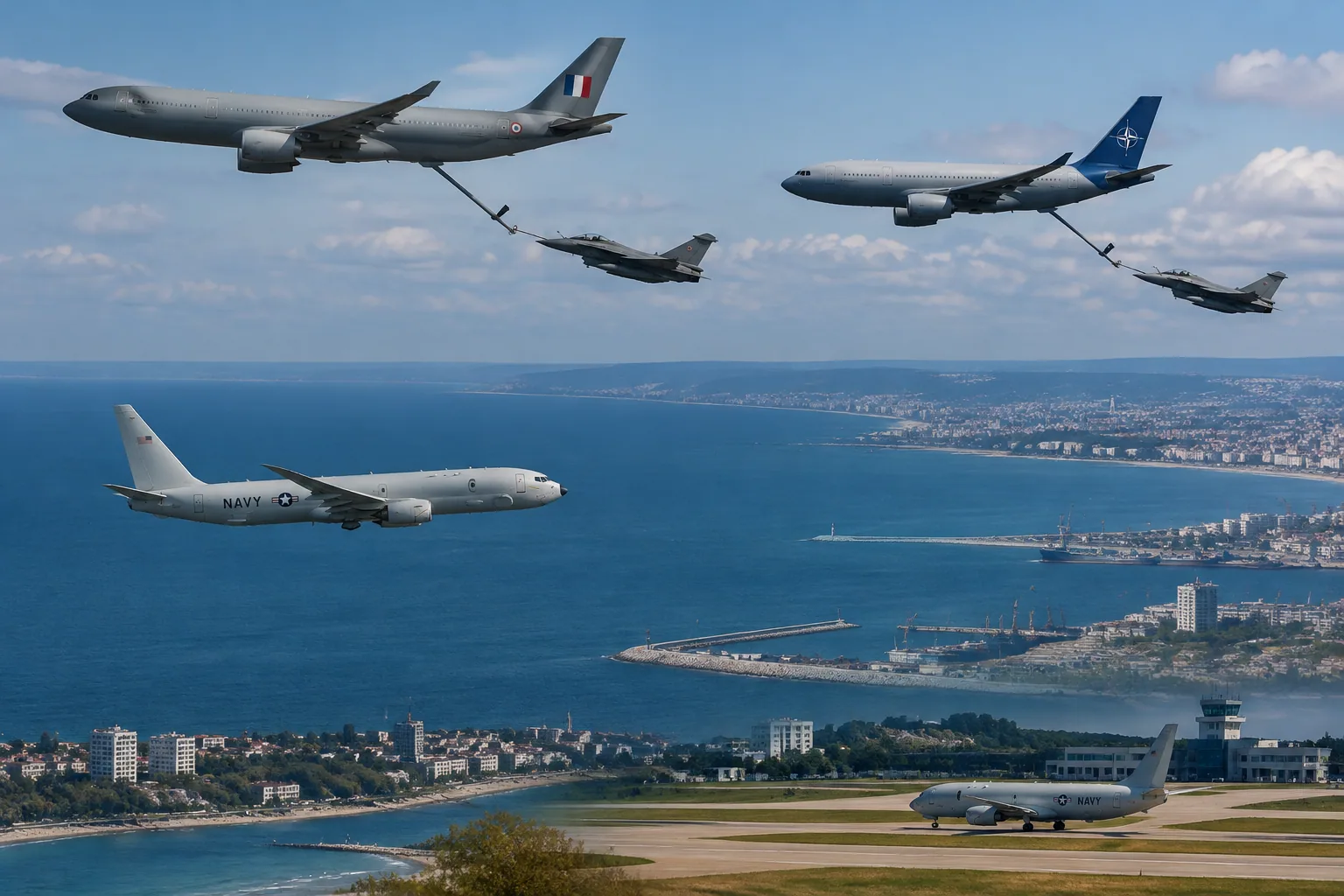 Френски и натовски A330 MRTT зареждали изтребители край България