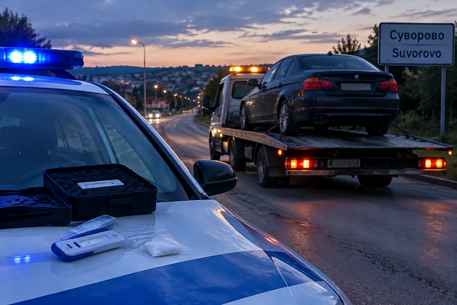 Полицията в Суворово арестува 21-годишен шофьор след метаамфетамин