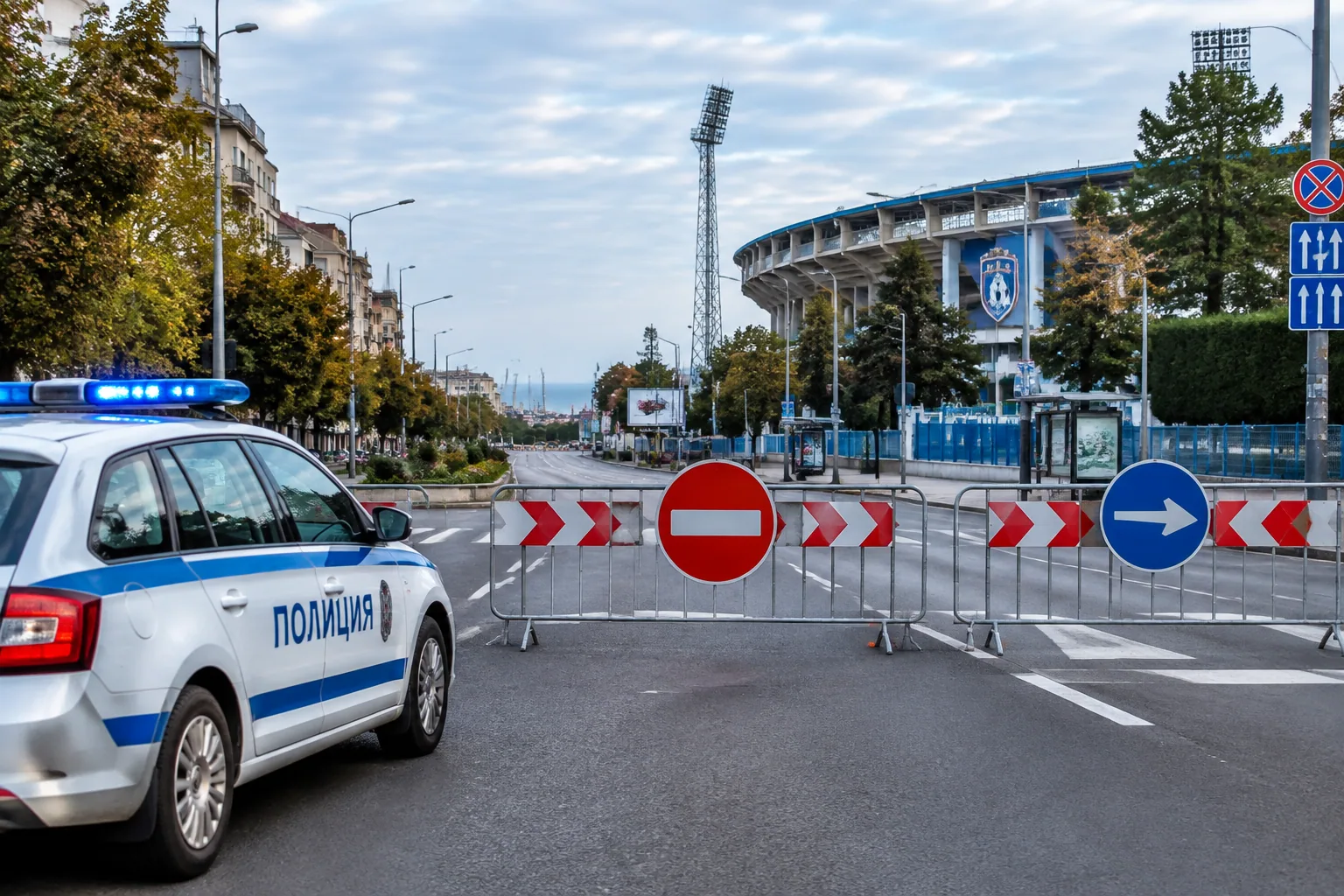 Варна спира движението за мача Черно море–Левски