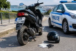 Полицията в Бяла задържа мопедист с чужда табела